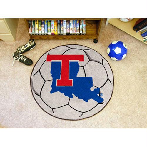 Fan Mats Louisiana Tech Bulldogs NCAA Soccer Ball Round Floor Mat 29 Inch