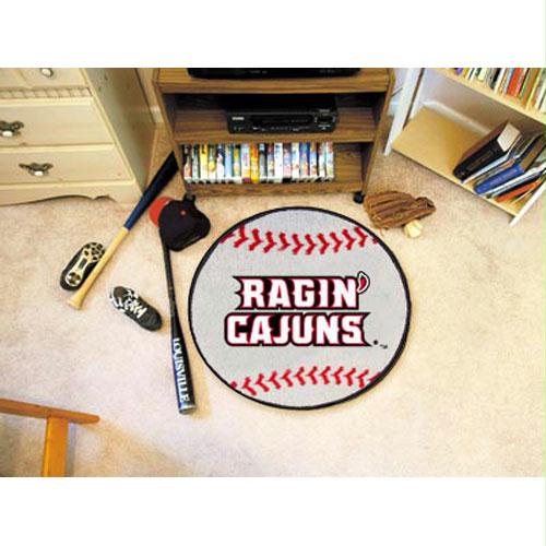 Fan Mats Louisiana Lafayette Ragin Cajuns NCAA Baseball Round Floor Mat 29 Inch