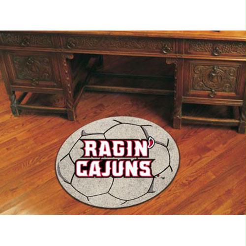 Fan Mats Louisiana Lafayette Ragin Cajuns NCAA Soccer Ball Round Floor Mat 29 Inch