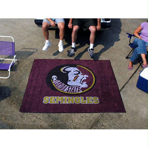 Fan Mats Florida State Seminoles NCAA Tailgater Floor Mat 5 x 6 ft. Seminole Logo
