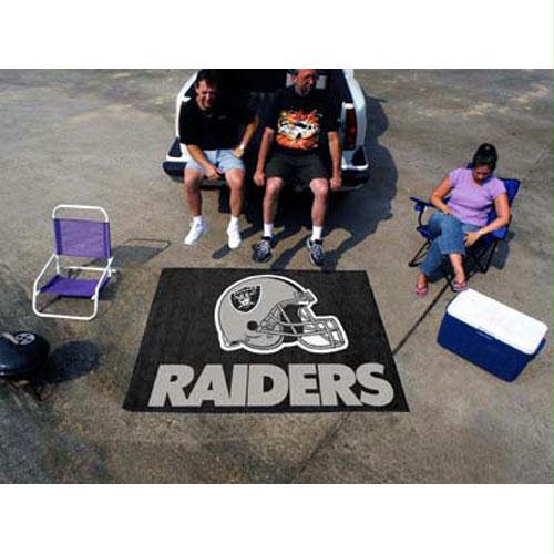 Fan Mats Oakland Raiders NFL Tailgater Floor Mat 5 x 6 ft.