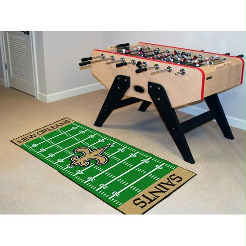 Fan Mats New Orleans Saints NFL Floor Runner 29.5 x 72 Inch