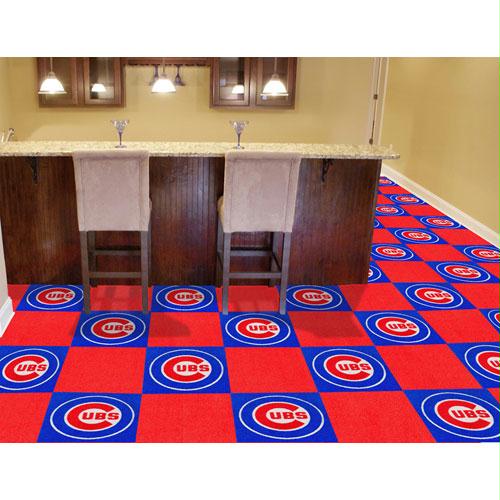 Fan Mats Chicago Cubs MLB Team Logo Carpet Tiles