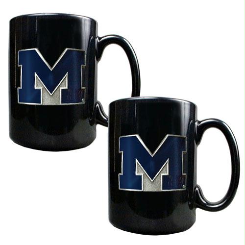 Great American Products Michigan Wolverines NCAA 2pc Coffee Mug Set