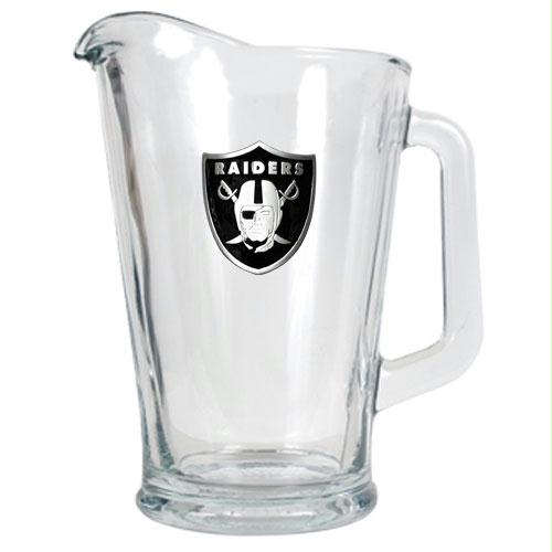 Great American Products Oakland Raiders NFL 60oz Glass Pitcher Primary Logo