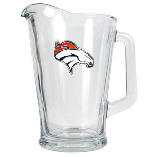 Great American Products Denver Broncos NFL 60oz Glass Pitcher Primary Logo