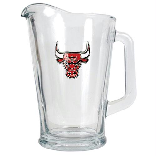 Great American Products Chicago Bulls NBA 60oz Glass Pitcher Primary Logo
