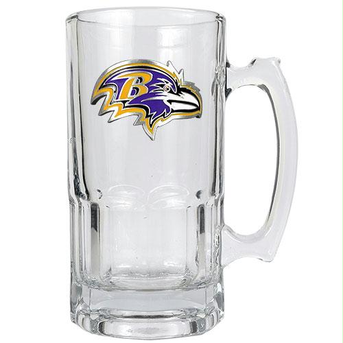 Great American Products Baltimore Ravens NFL 1 Liter Macho Mug - Primary Logo