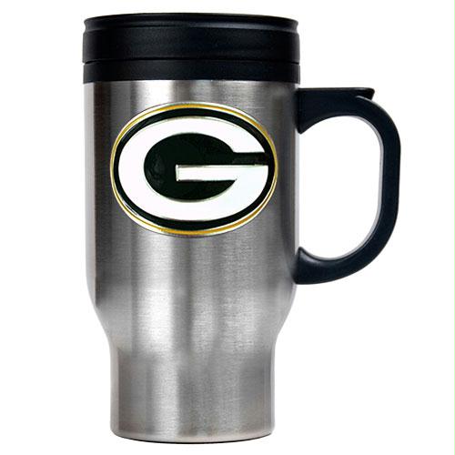 Great American Products Green bay Packers NFL 16oz Stainless Steel Travel Mug Primary Logo