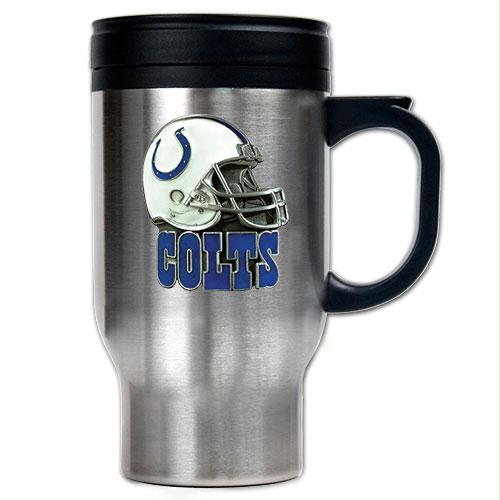 Great American Products Indianapolis Colts NFL 16oz Stainless Steel Travel Mug Helmet Logo