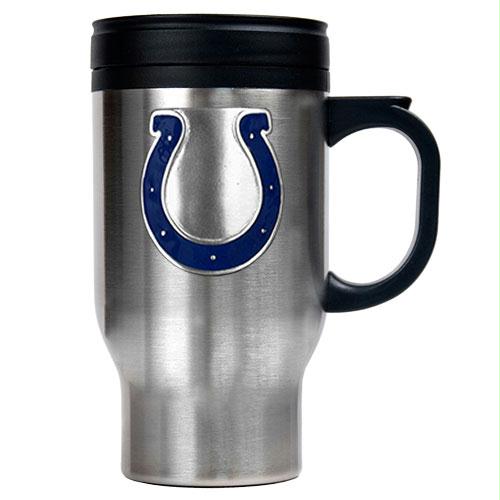 Great American Products Indianapolis Colts NFL 16oz Stainless Steel Travel Mug Primary Logo