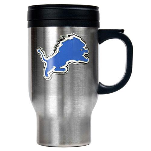 Great American Products Detroit Lions NFL 16oz Stainless Steel Travel Mug Primary Logo
