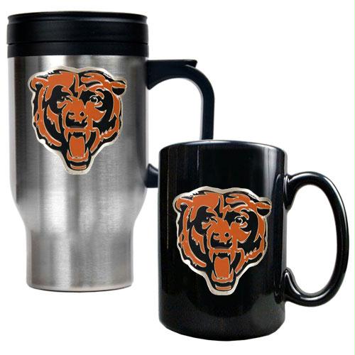 Great American Products Chicago Bears NFL Travel Mug Ceramic Mug Set Primary logo