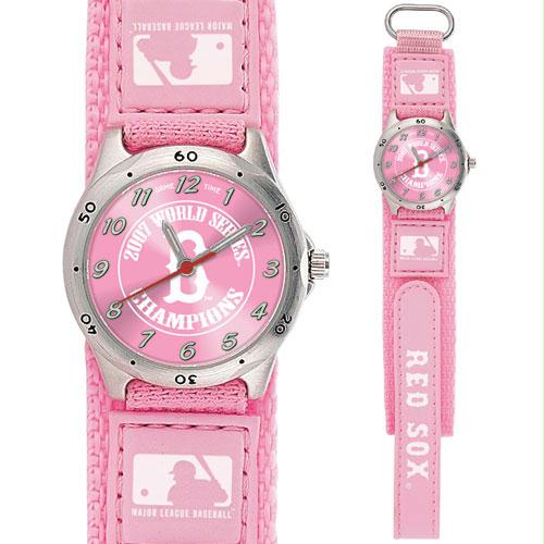 Game Time Boston Red Sox WS Champ 2007 MLB Girls Future Star Series Watch - Pink