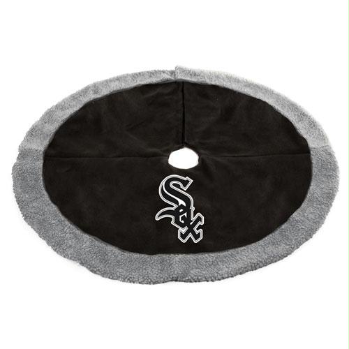 Scottish Christmas Chicago White Sox MLB Holiday Tree Skirt - 48 Inch