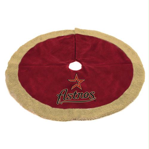 Scottish Christmas Houston Astros MLB Holiday Tree Skirt - 48 Inch