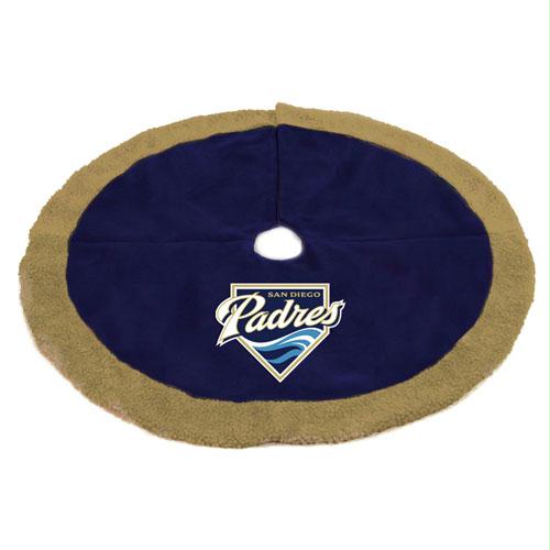 Scottish Christmas San Diego Padres MLB Holiday Tree Skirt - 48 Inch