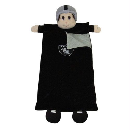 Scottish Christmas Oakland Raiders NFL Plush Team Mascot Sleeping Bag 72 Inch
