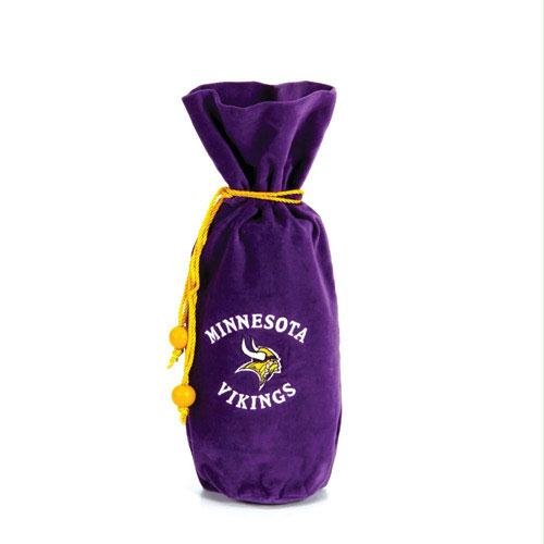 Scottish Christmas Minnesota Vikings NFL Drawstring Velvet Bag 14 Inch