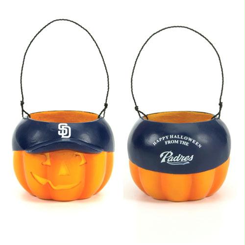 Scottish Christmas San Diego Padres MLB Halloween Pumpkin Candy Bucket - 5.5 Inch