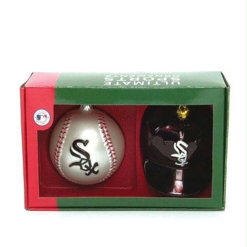 Scottish Christmas Chicago White Sox MLB Holiday Tree Ornament Set