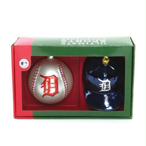 Scottish Christmas Detroit Tigers MLB Holiday Tree Ornament Set