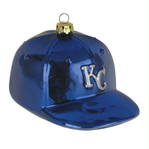 Scottish Christmas Kansas City Royals MLB Glass Baseball Cap Ornament - 4 Inch