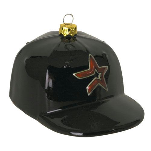 Scottish Christmas Houston Astros MLB Glass Baseball Cap Ornament - 4 Inch