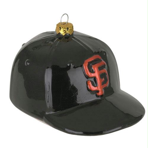 Scottish Christmas San Francisco Giants MLB Glass Baseball Cap Ornament - 4 Inch