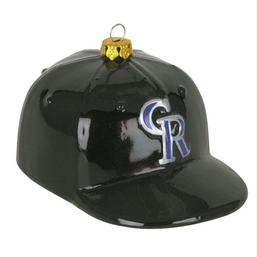 Scottish Christmas Colorado Rockies MLB Glass Baseball Cap Ornament - 4 Inch