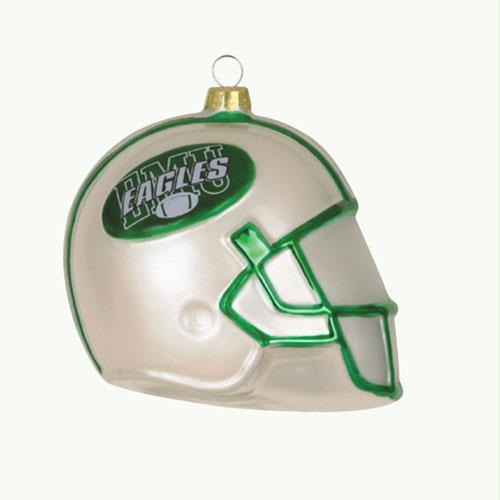 Scottish Christmas Eastern Michigan Eagles NCAA Glass Football Helmet Ornament 3 Inch