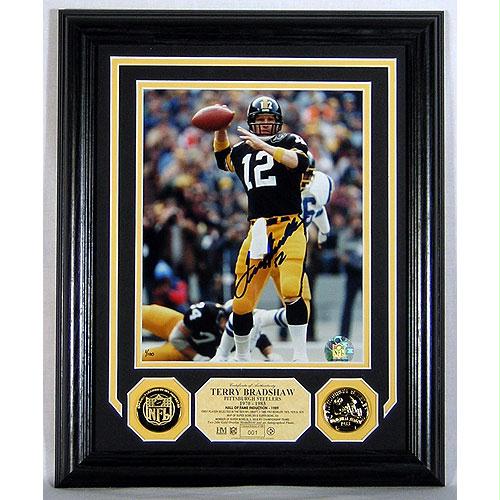 Highland Mint Terry Bradshaw Autographed Photo Mint