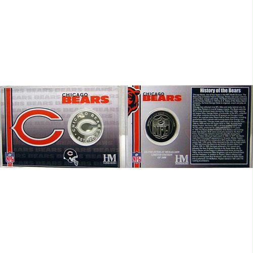 Highland Mint Chicago Bears Team History Coin Card