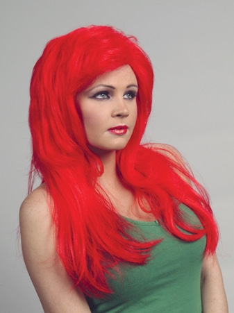 Enigma Wigs 00118 RED Ultra-Luxurious Mermaid Dxe Wig