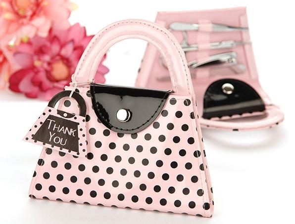 Kate Aspen 18007PK 'Pink Polka Purse' Manicure Set Case of 96 Sets