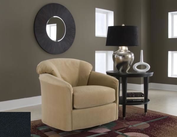 Klaussner Furniture 12SWGLBLACK Swivel Glide Chair - Black