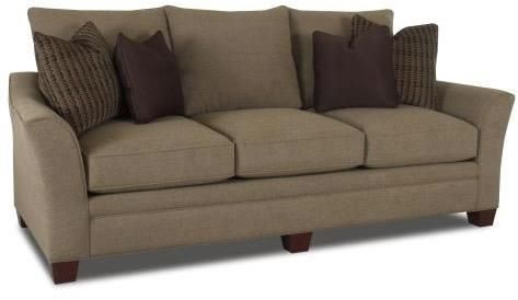 Klaussner Furniture 83844S Posen Sofa Stone Smoke Mink