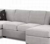 Klaussner Furniture K29000 Loomis Armless Love Seat - Grey Black
