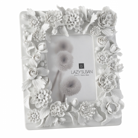 Lazy Suzan 724057 Floral Garden Porcelain Frame