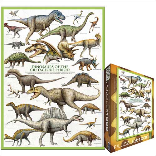 Absolutely Prehistoric Puzzles: EuroGraphics 60000098 Dinosaurs Cretaceous Period Jigsaw Puzzle