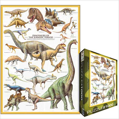 Absolutely Prehistoric Puzzles: EuroGraphics 60000099 Dinosaurs Jurassic Period Jigsaw Puzzle