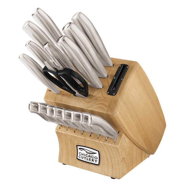 Chicago Cutlery 1067823 Insignia Steel 18pc Block Set by Chicago Cutlery