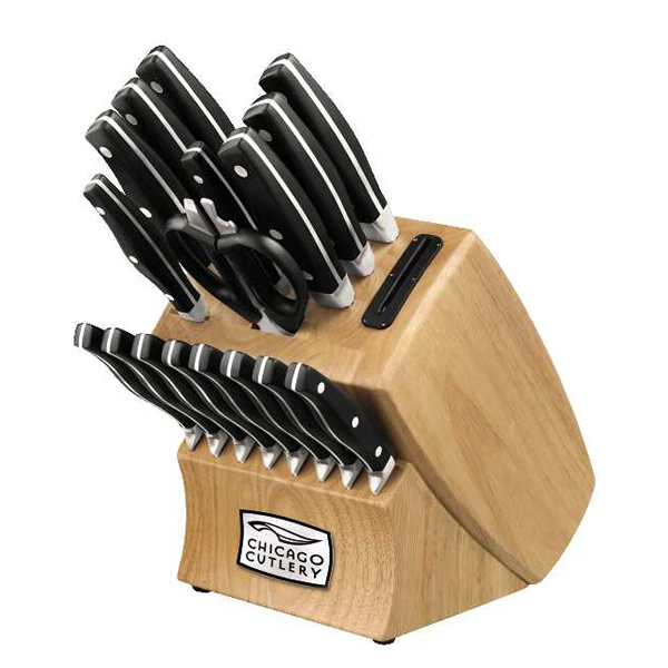 Chicago Cutlery 1068062 Insignia2 18pc Block Set by Chicago Cutlery