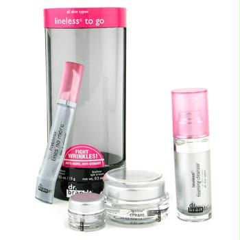 Lineless To Go: Cleanser 15ml + Crem 15g + Eye Cream 5g + Lines No More 0.5ml - 4pcs