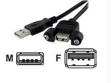 Usbpnlafam1 1 Ft Panel Mount Usb Cable A To A - F/M