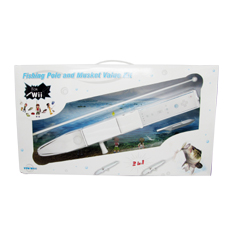 CET Domain 10300115 Fishing Pole Rod and Musket Value Kit for Nintendo Wii