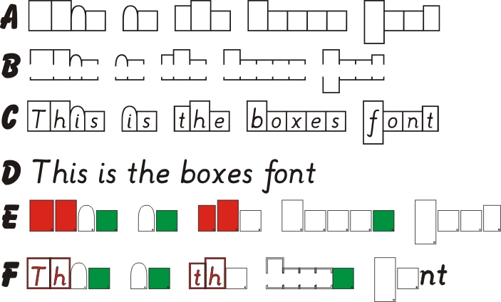 Cbbf11 The Boxes Font- Pc Only- 11 Plus Machine License