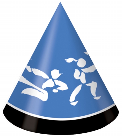 Creative Converting Black Belt Birthday Child Hat - 48 Count