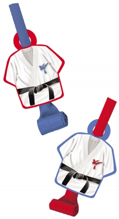 Creative Converting Black Belt Birthday Blowout with Medallion - 48 Count