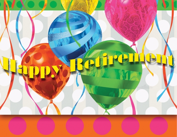 Creative Converting Balloon Brights Retirement Invitations - 96 Count